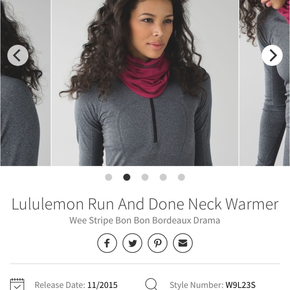 Lululemon Run and Done Neck Warmer - NWT